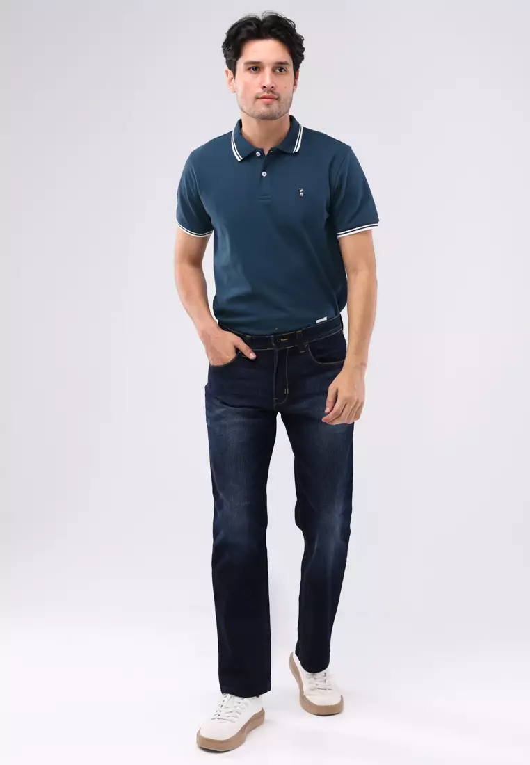 Denim Long Pants Slim Tapered