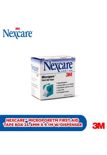 Nexcare 3M Nexcare Micropore First Aid Tape Box with Dispenser, 25.4mm x 9.1m [1535P-1] E8AC3ESE2B5261GS_1