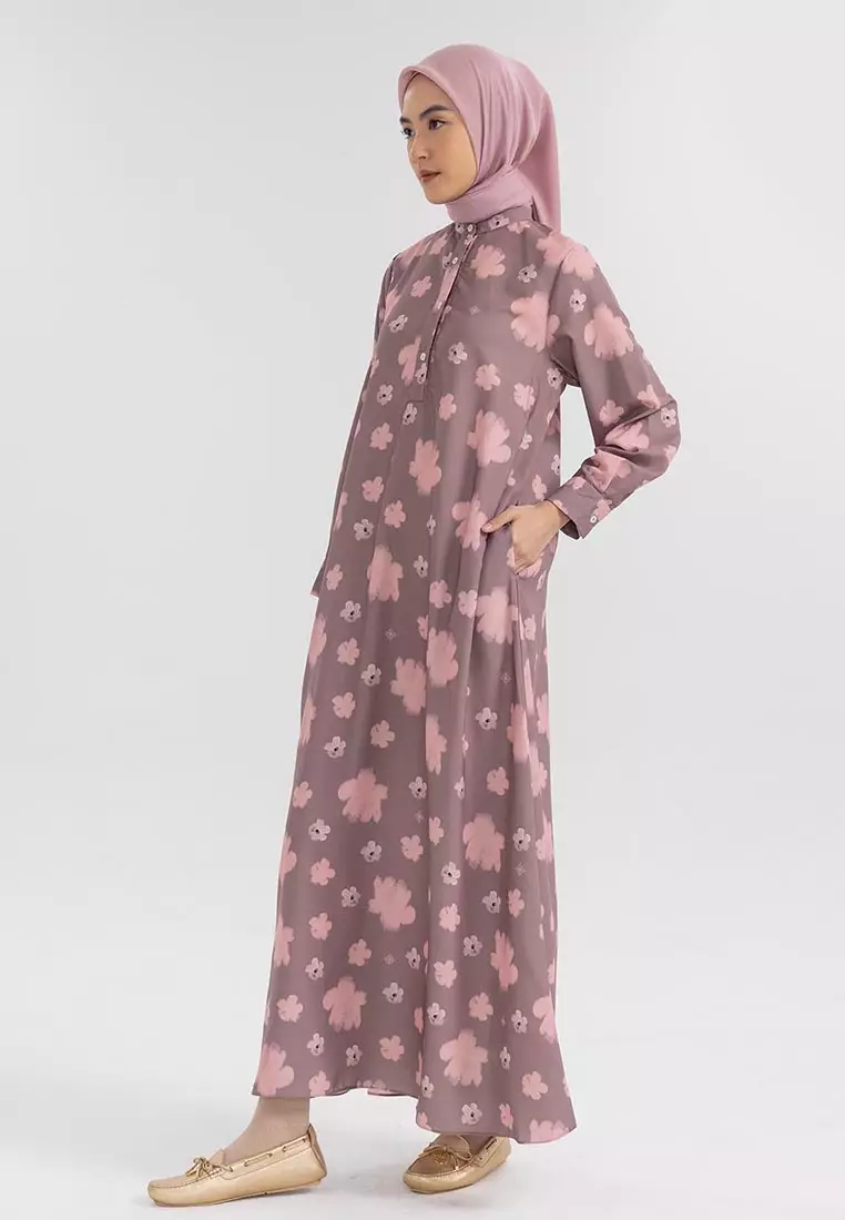 Ria Miranda Brown Grey Dizza Dress