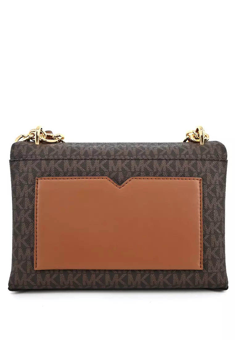 Cece Medium Logo Shoulder Bag - Brown