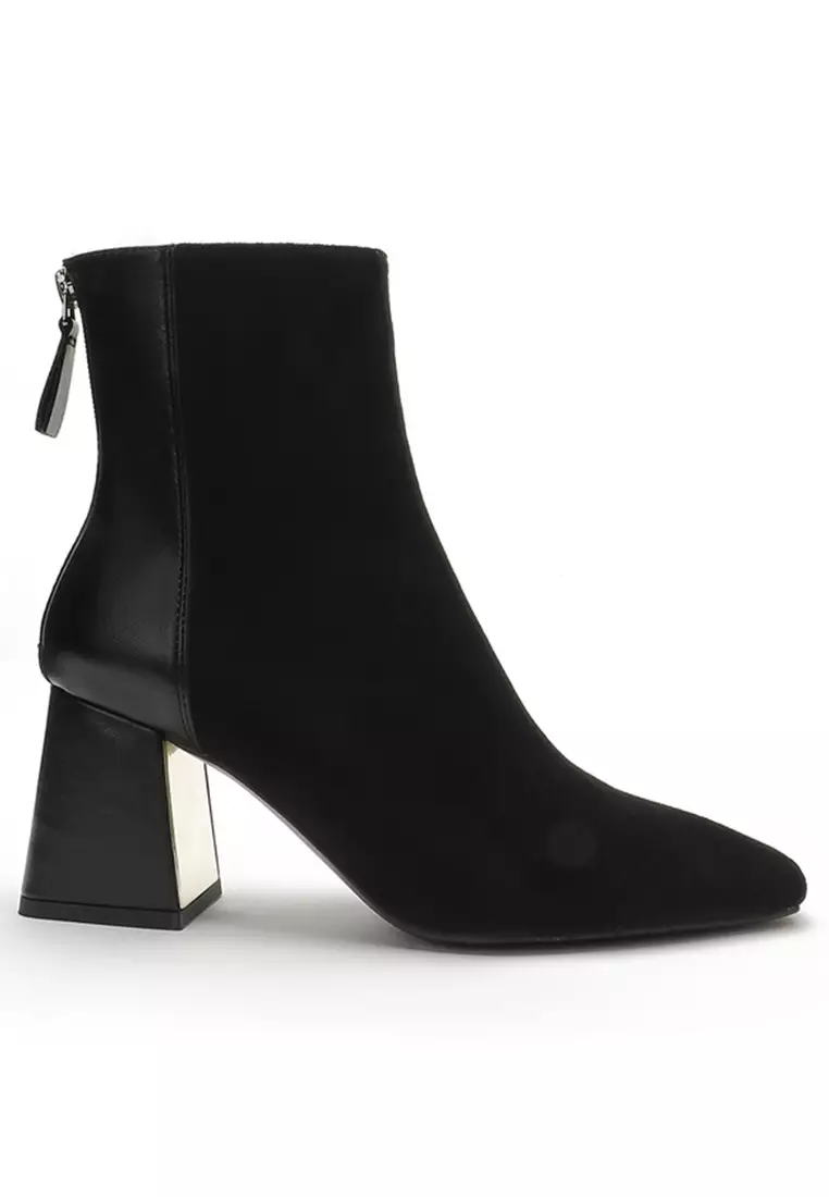 Twenty Eight Shoes 7CM Suede Stitched Zipper Ankle Boots TE3650-2