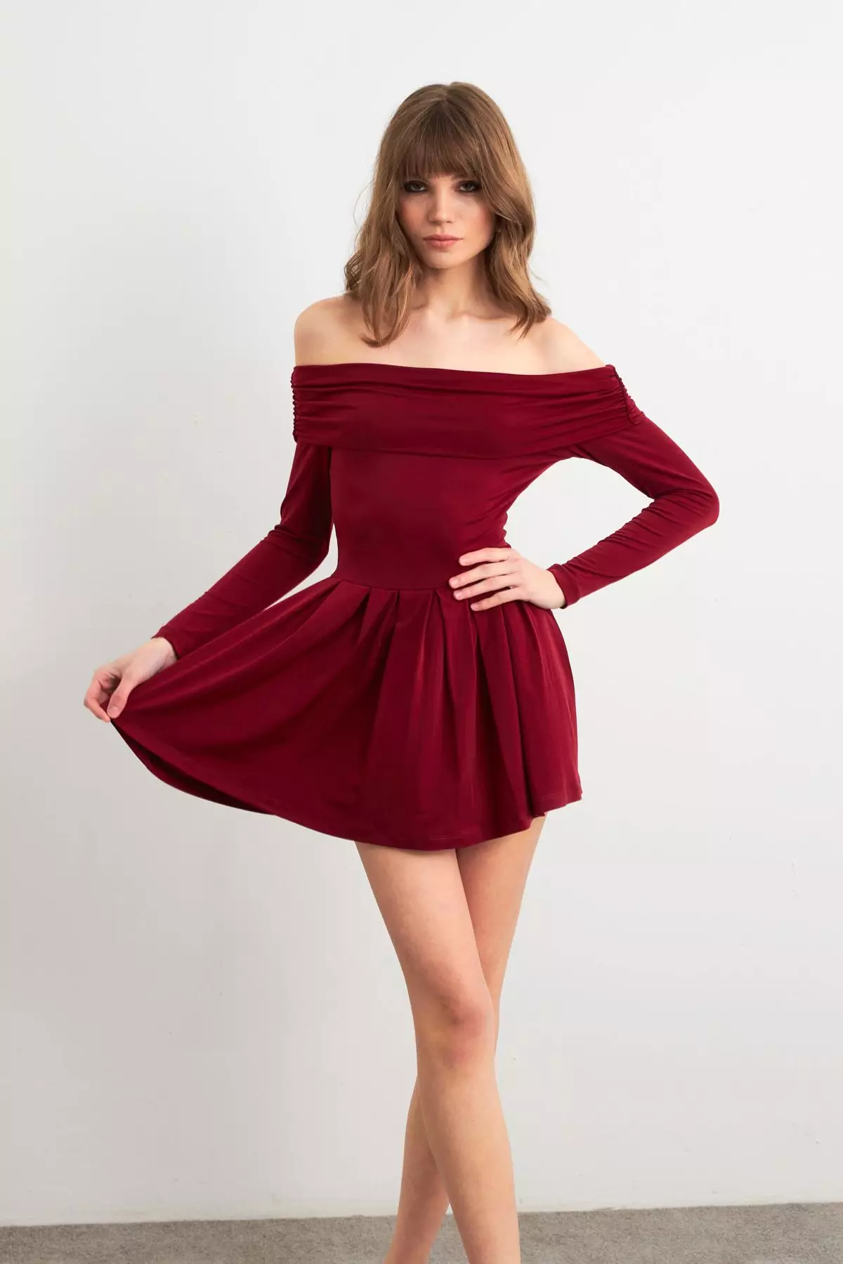Madonna Collar Midi Dress