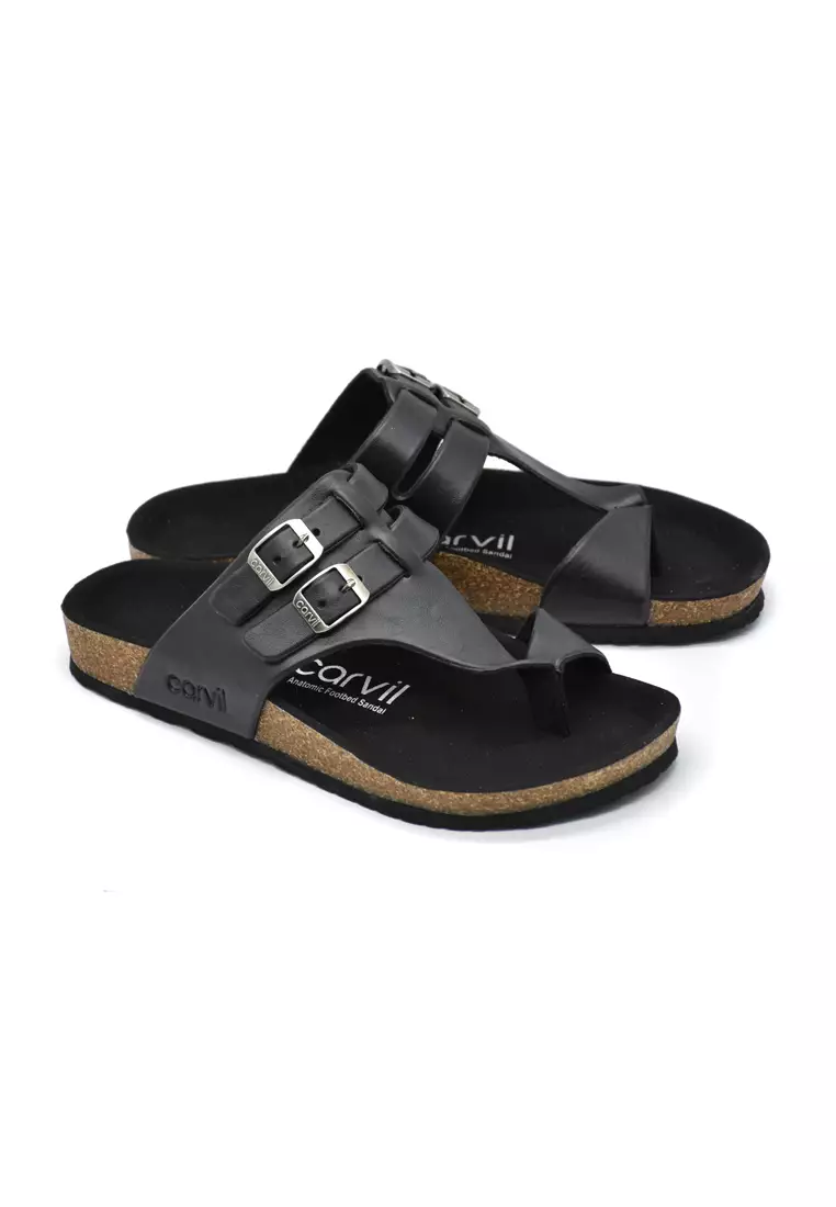Carvil Sandal Pria Romeo-03 M Black/Black