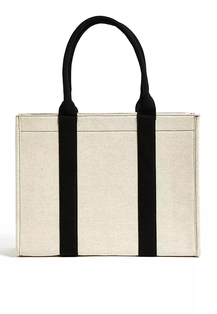 Canvas Structured Tote Bag