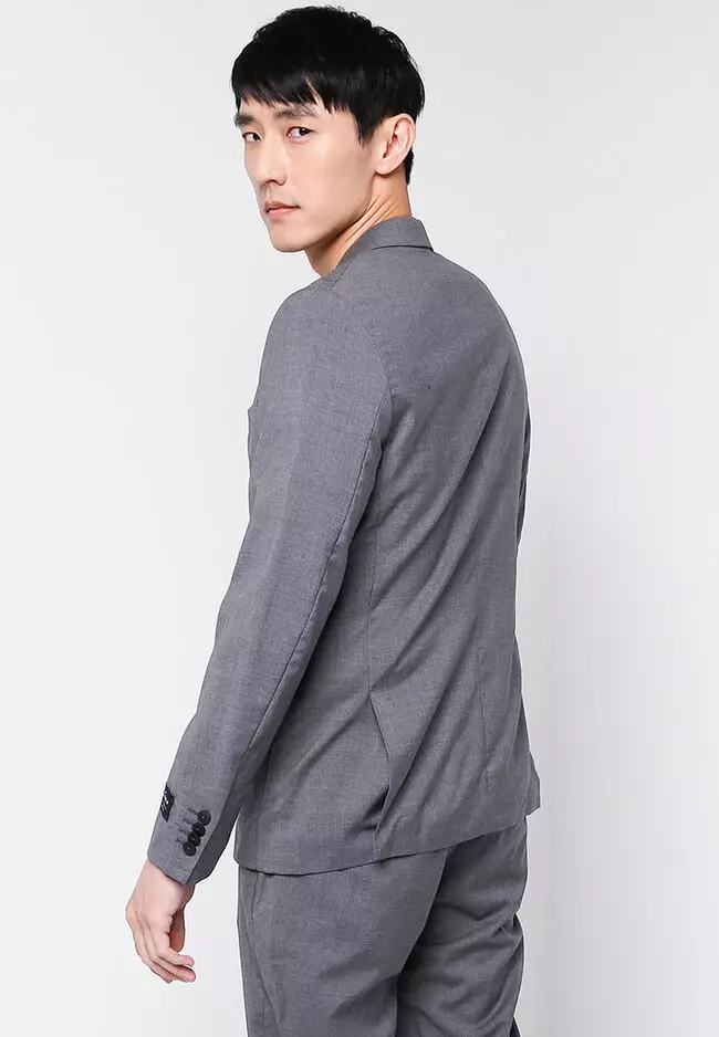 Slim Fit Virgin Wool Suit Blazer