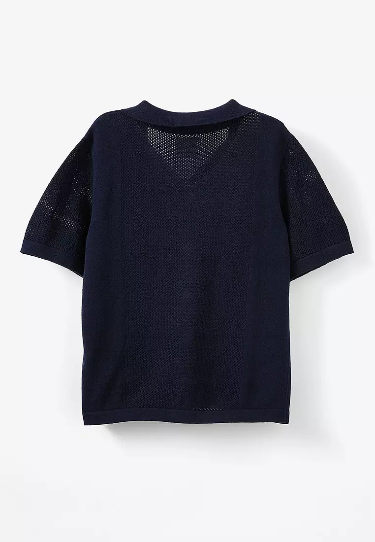 Knitted Short Sleeve Shirt