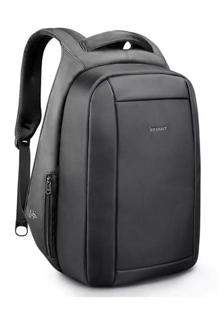 Doomb Tas Ransel Laptop Anti Maling Anti Theft USB 20L Large Storage Many Slot Material Nylon ORIGINAL - Black