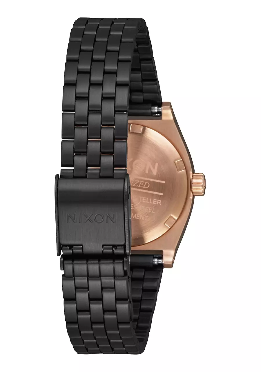 SMALL TIME TELLER BLACK/ROSE/BLACK