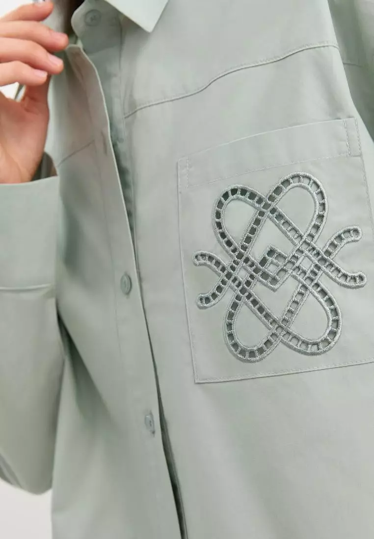 Embroidered Pocket Shirt