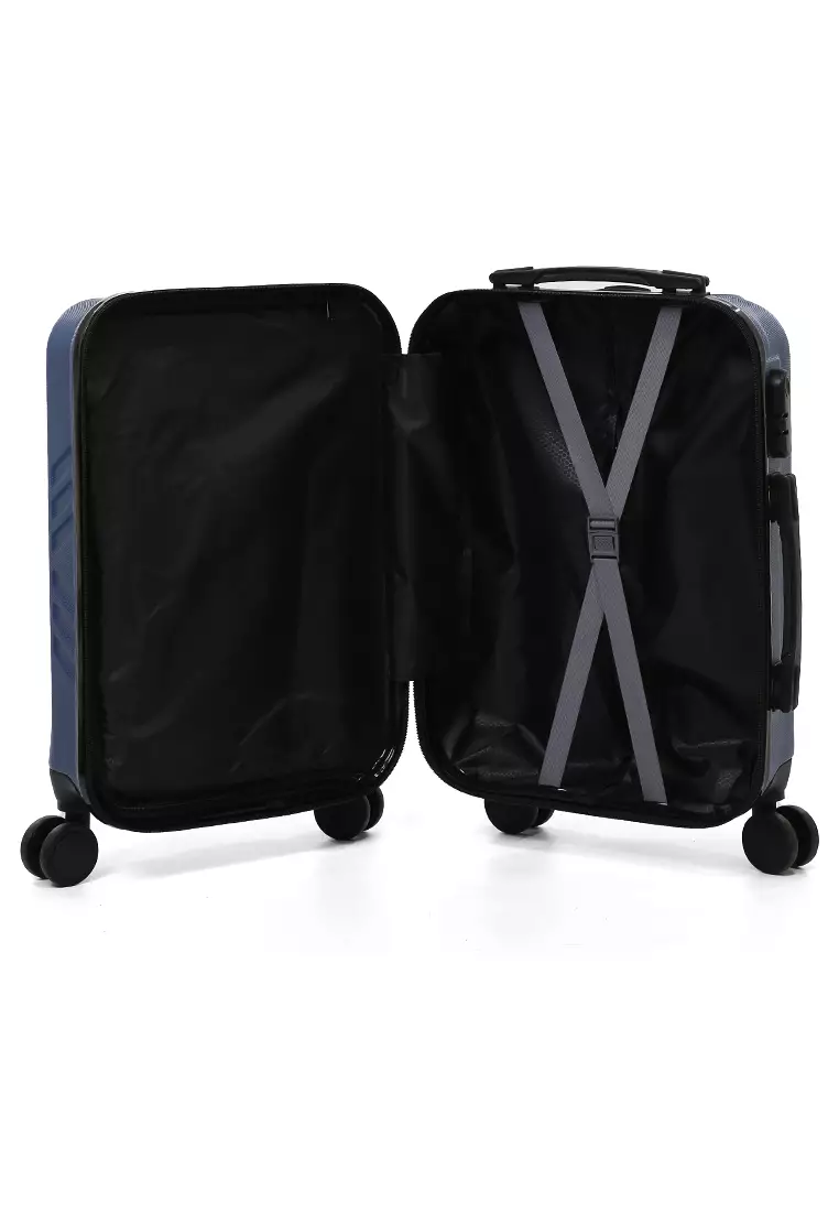 Carlton Koper Unisex Size 20 Inch Suitcase Large Compartment Material ABS+PVC Coated ORIGINAL - Blue