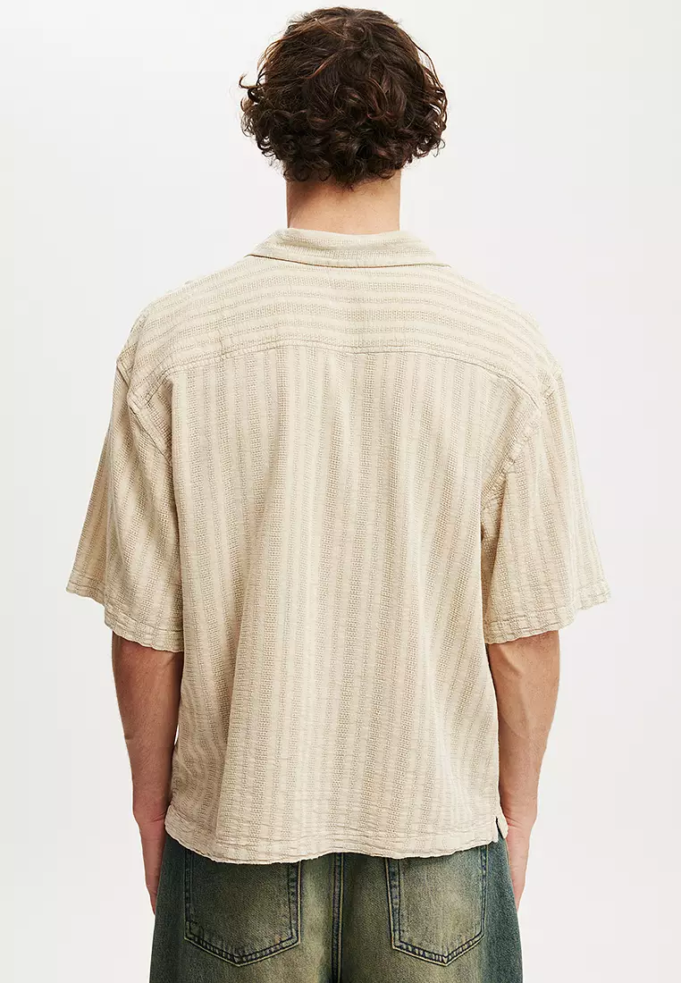 Washed Box Fit Short Sleeve Shirt