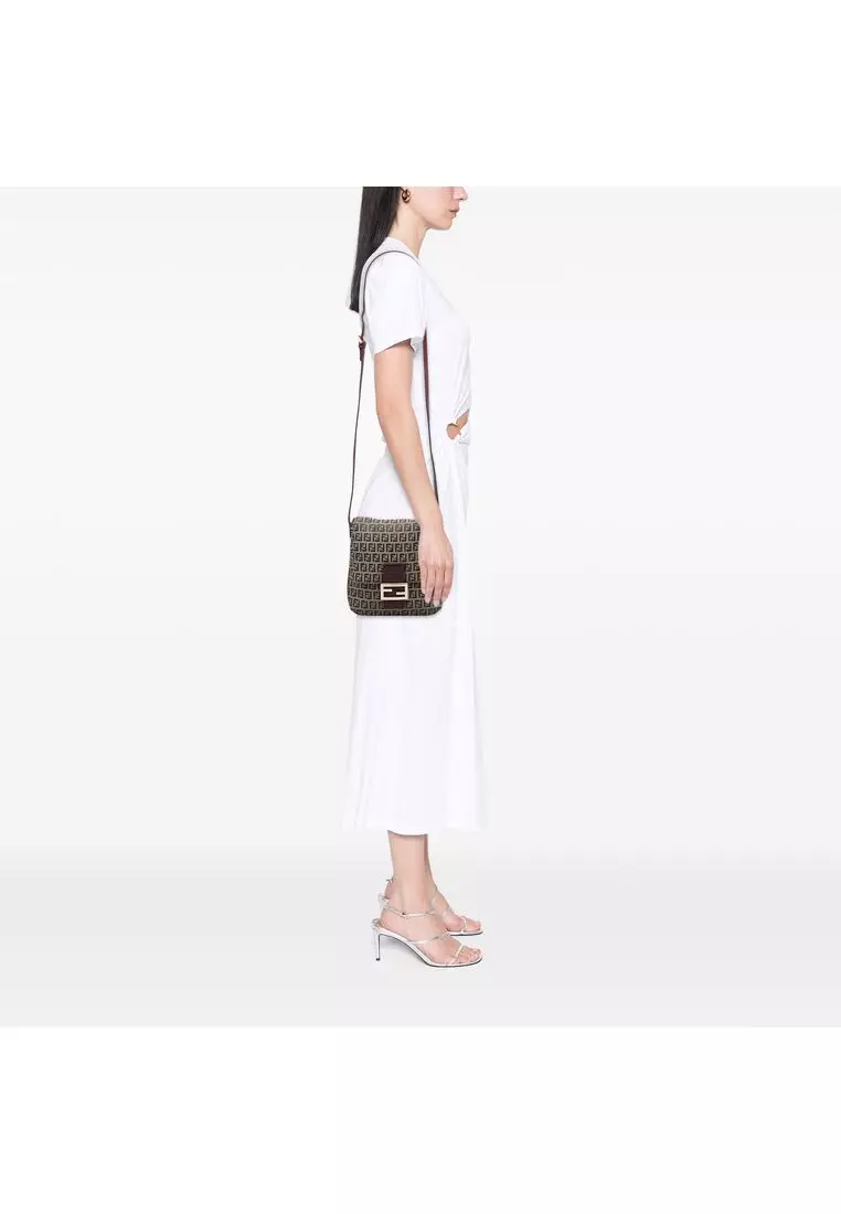Pre-Loved Fendi Zucchino Canvas Crossbody