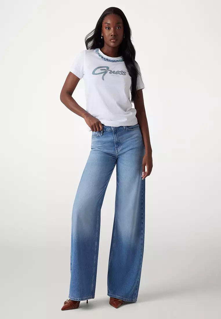Blue Jeans Price Of Guess Jeans Buy Guess Jeans Chain Tee 2025