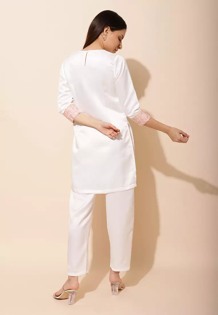 Chanira Festive Aaira Tunic-White