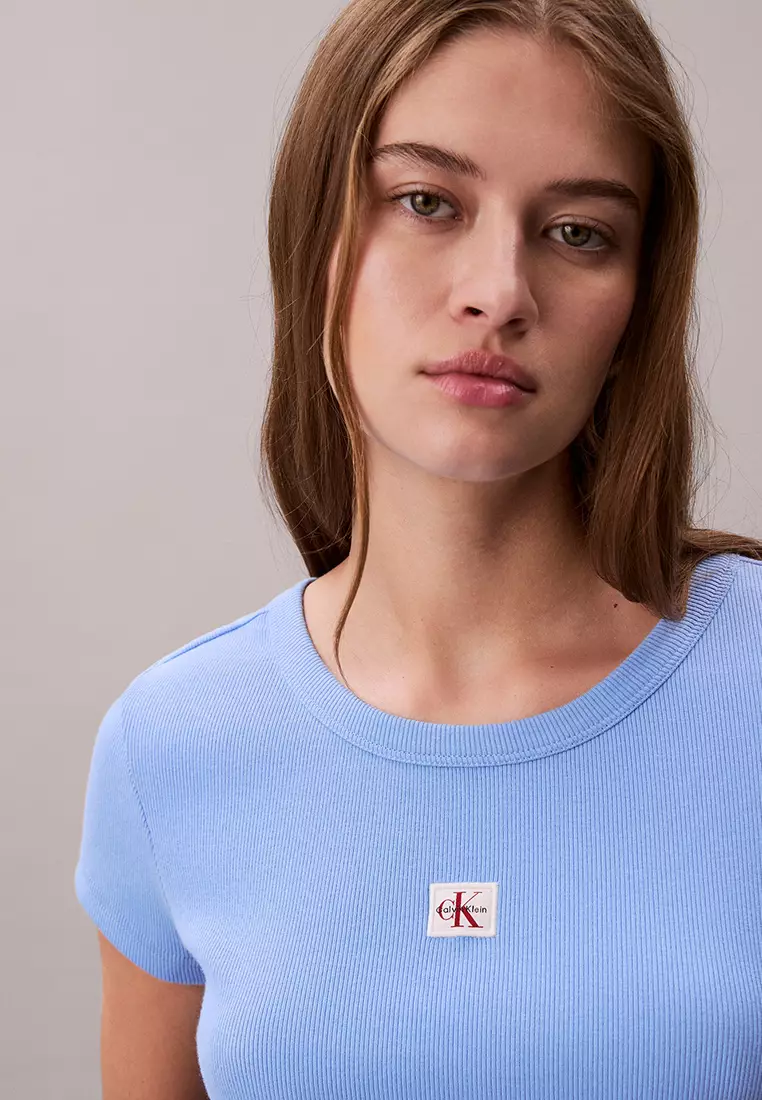 羅紋BB T恤 - Calvin Klein Jeans