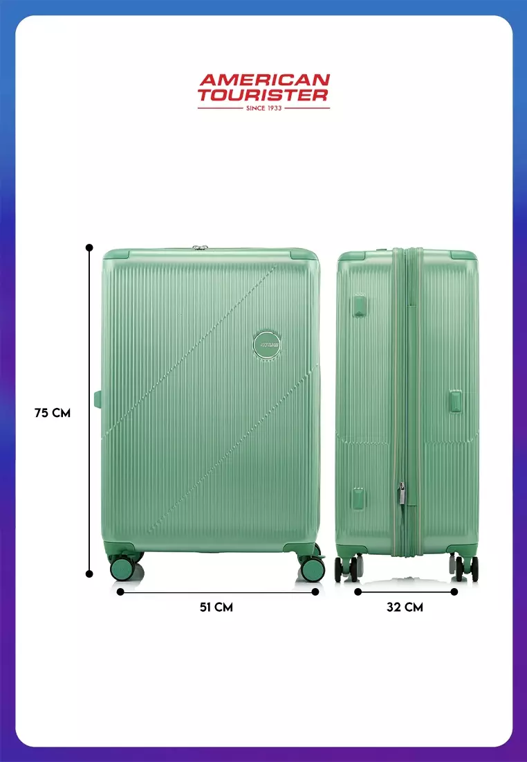 American Tourister Koper Hardcase Curvus Large 28 Inch TSA - Mint Green