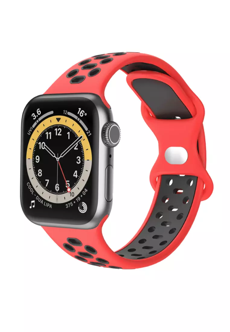 Red 38mm apple cheap watch band