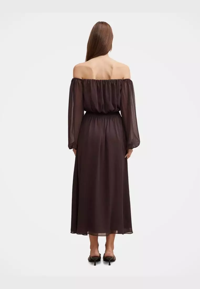 Elodie Off Shoulder Midi Dress