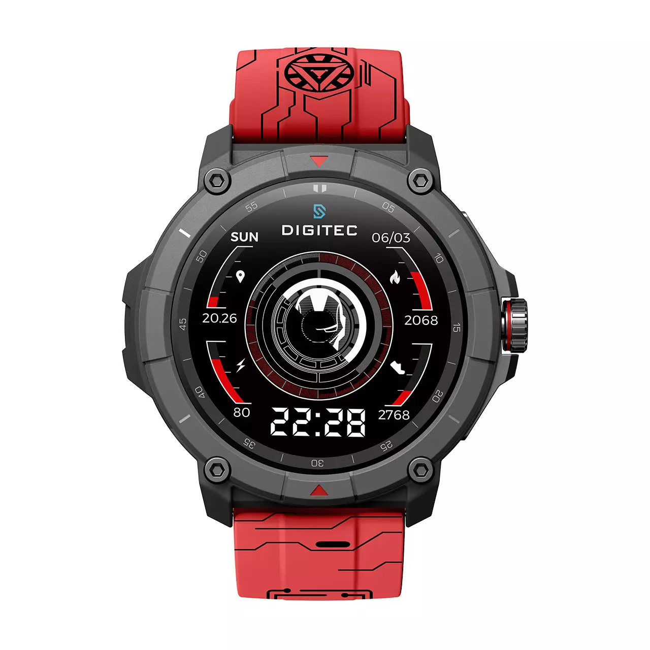 Jual Digitec Digitec Jam Tangan Pria - Red Black - Rubber - DG-SW-NEXUS ...