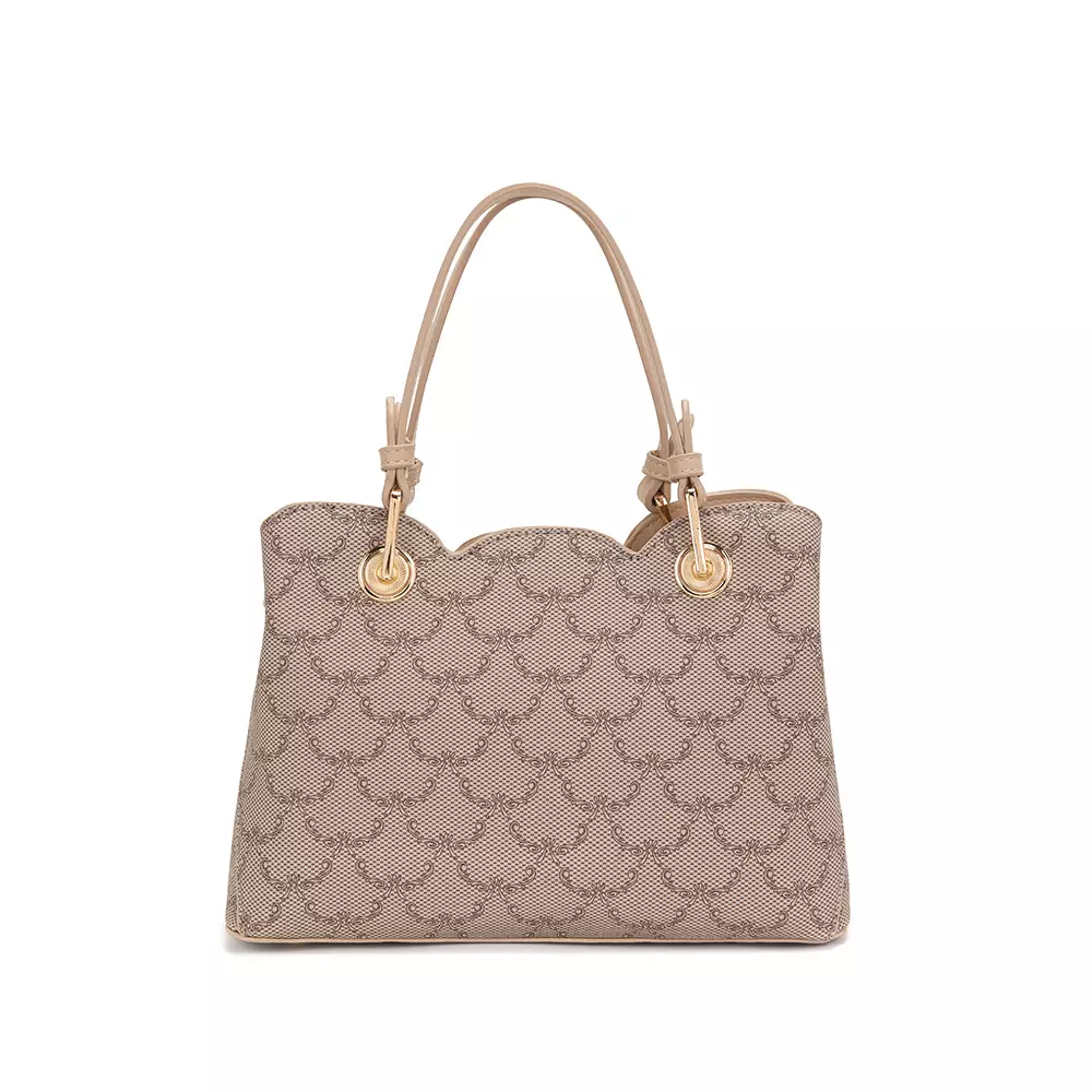 En-ji Gida Handbag Wanita Warna Khaki