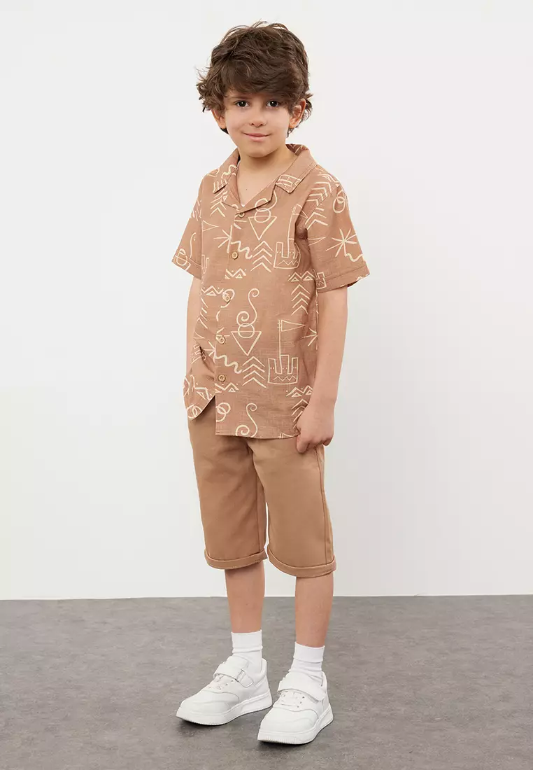 Graphic Print Top & Bottom Set