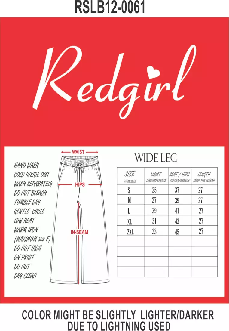 Colored Wide Leg Pants Ladies