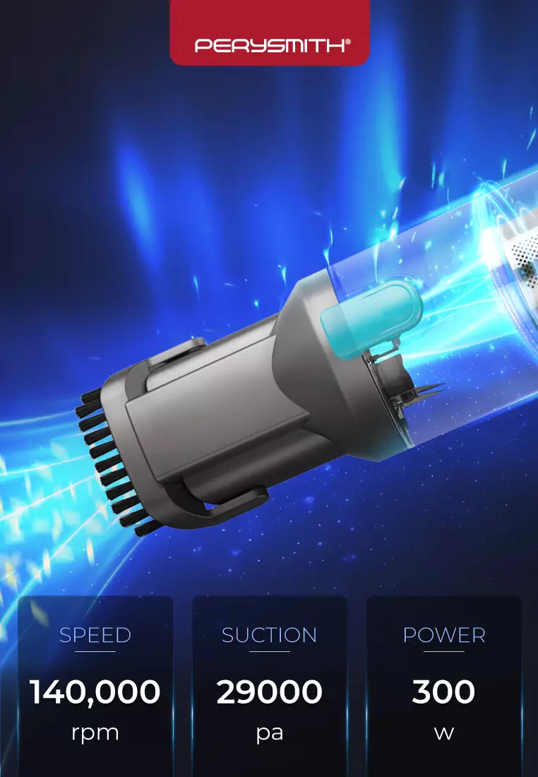 Buy PerySmith PerySmith Cordless Handheld Vacuum Cleaner Sonic Pro