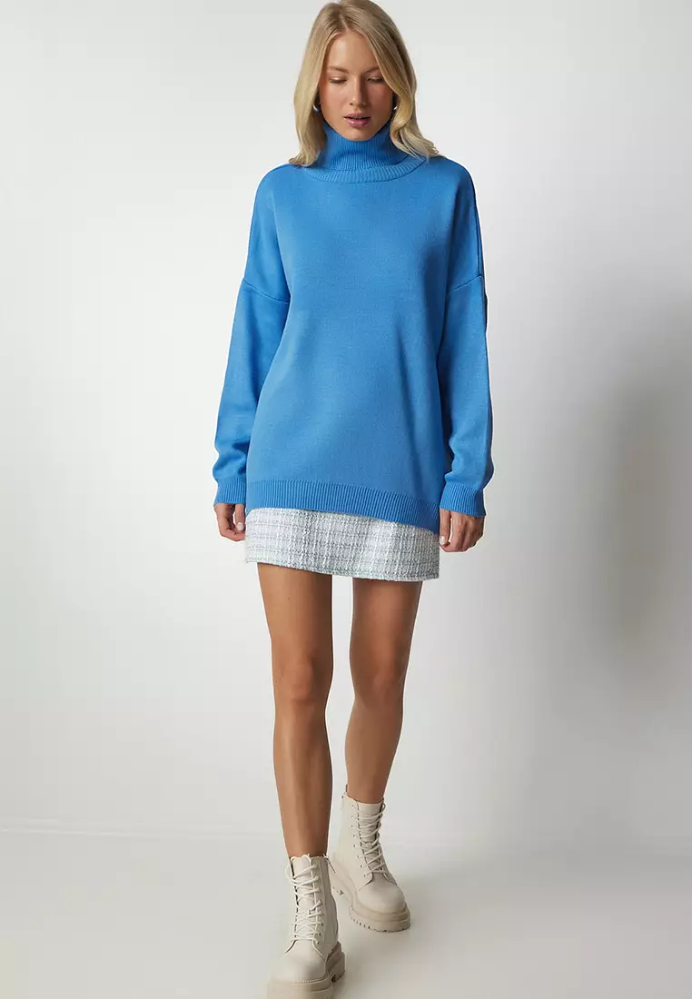 Turtleneck Oversized Knit Sweater