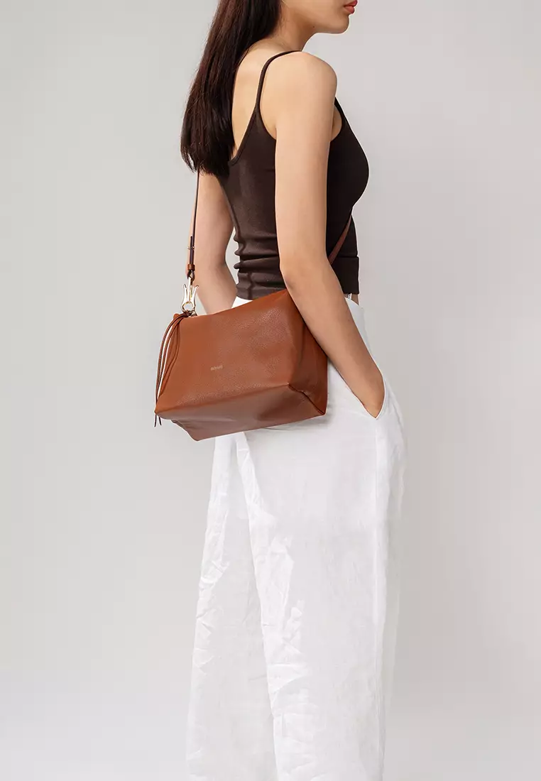 Clip Hobo Bag - Caramel