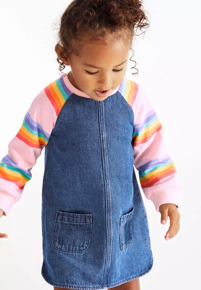 Buy NEXT Raglan Denim Dress 2024 Online ZALORA Singapore