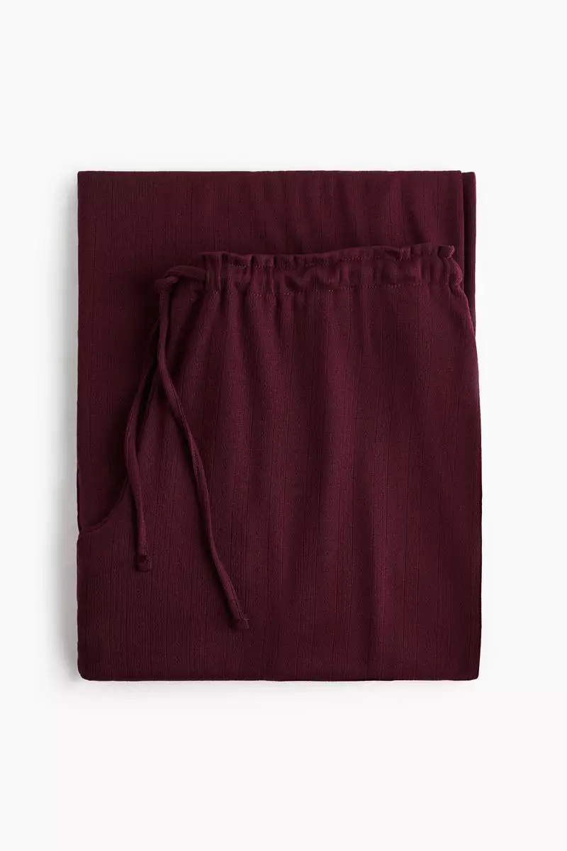 Pointelle pyjama bottoms