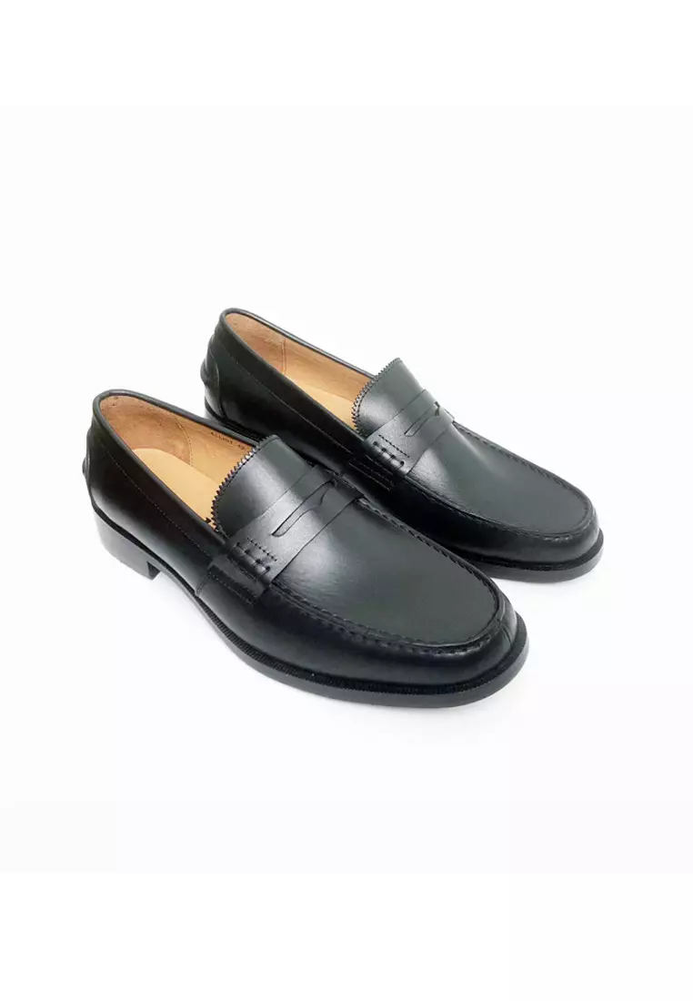 Buy Bristol Shoes Elliot Black Penny Loafer 2024 Online | ZALORA ...