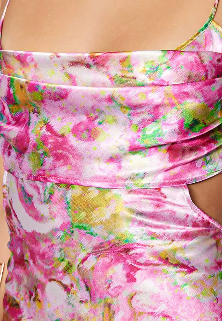Buy Trendyol Printed Cowl Dress Online | ZALORA Malaysia