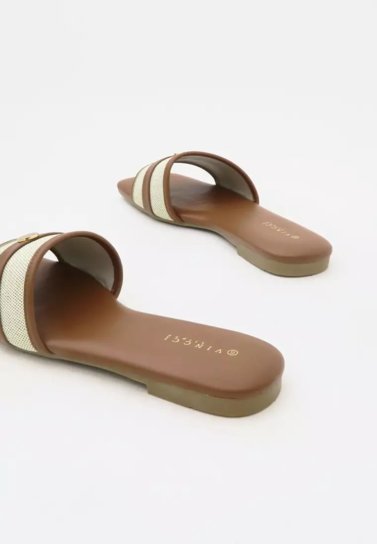 Slide On Flat Sandals