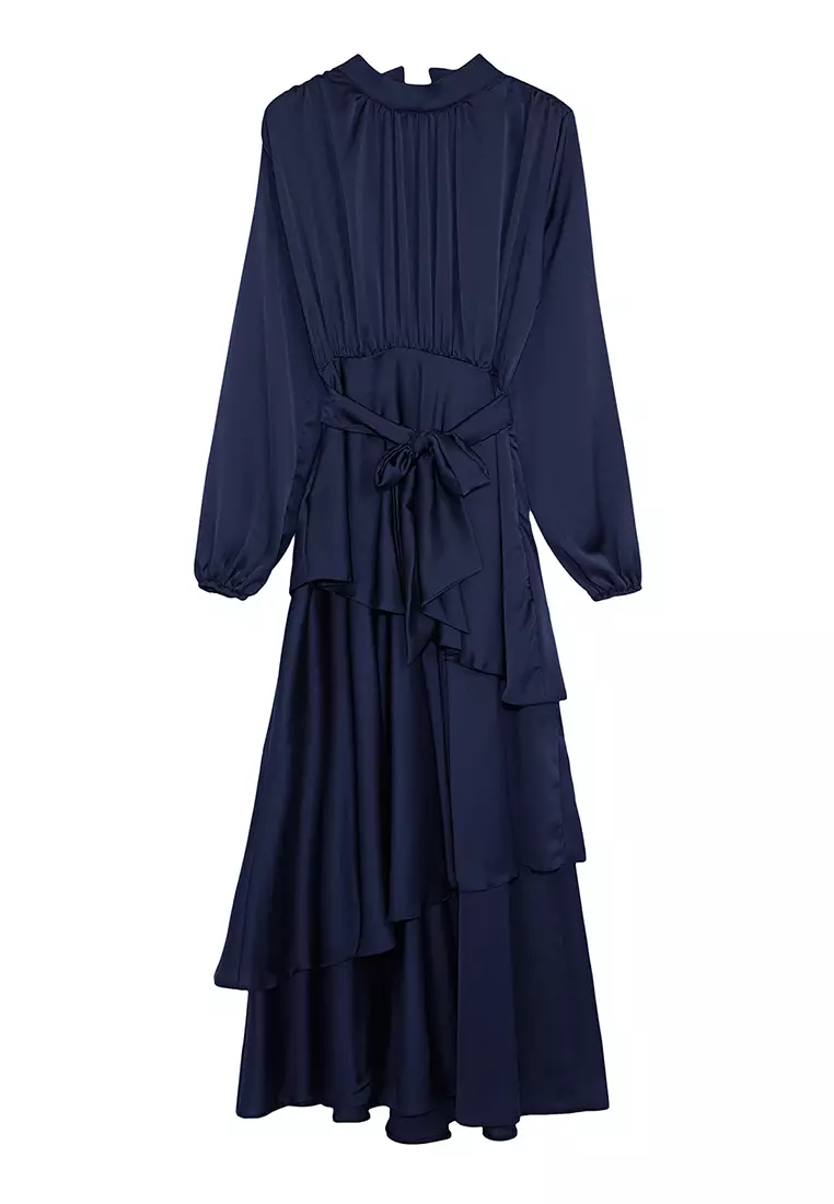 Belted Layered Dress