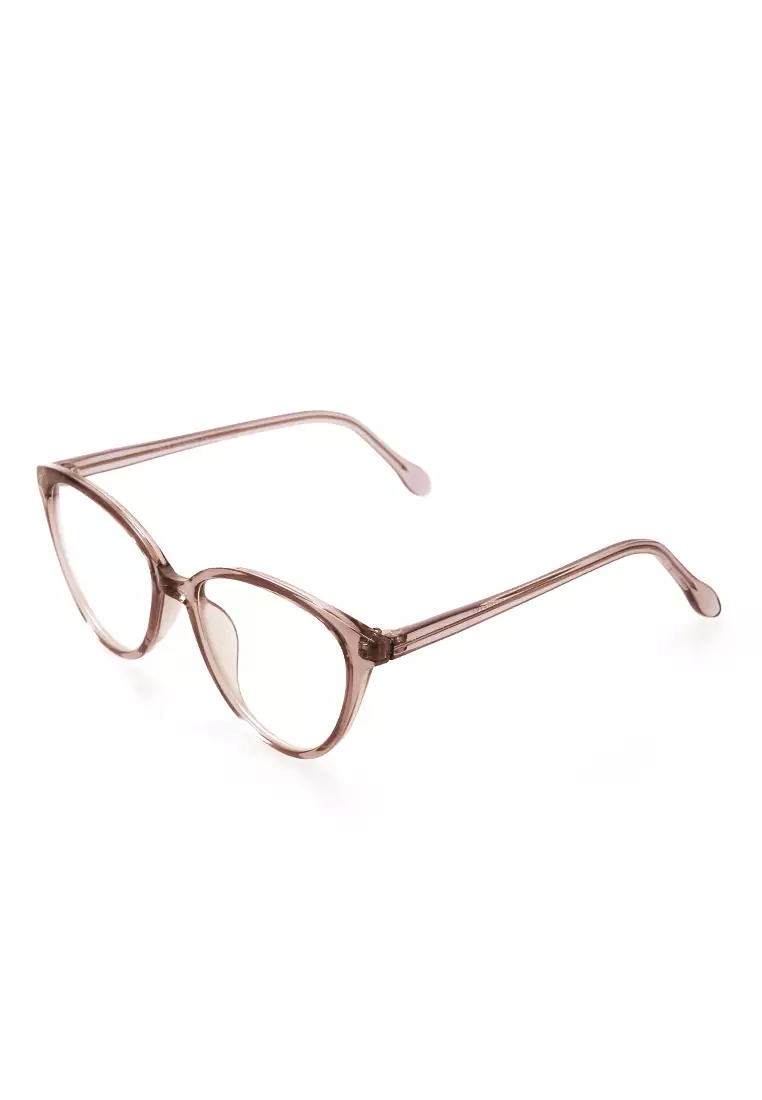 Kiano Kacamata Wanita Cat Eye Design Glasess Frame Material Plastic ORIGINAL - Brown