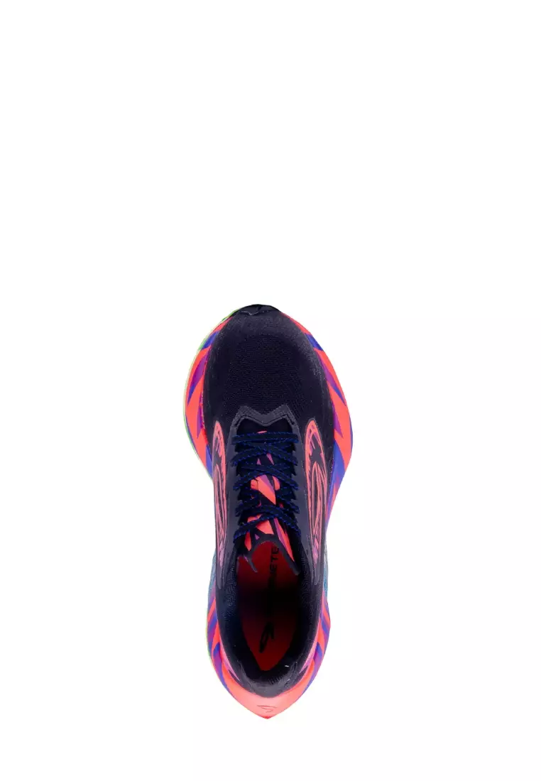 910 Nineten Haze Strike Knit Sepatu Lari - Hitam/Merah/Ungu