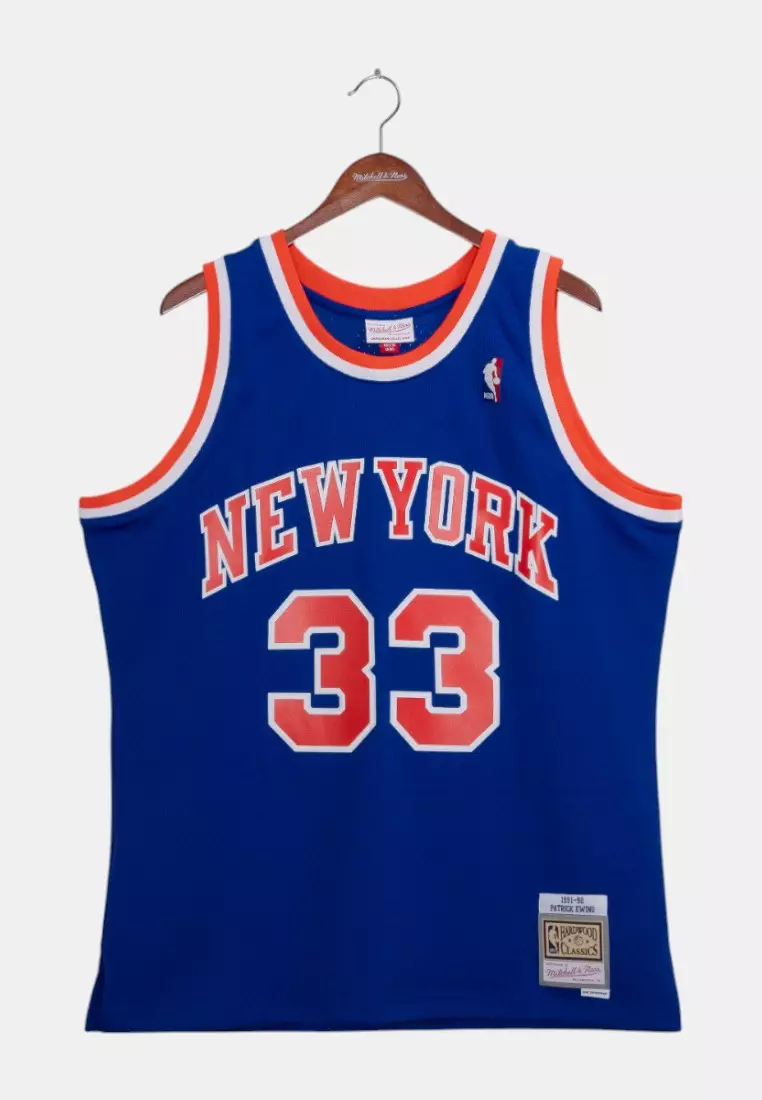 #33 Patrick Ewing 1991 New York Knicks Swingman Basketball Jersey