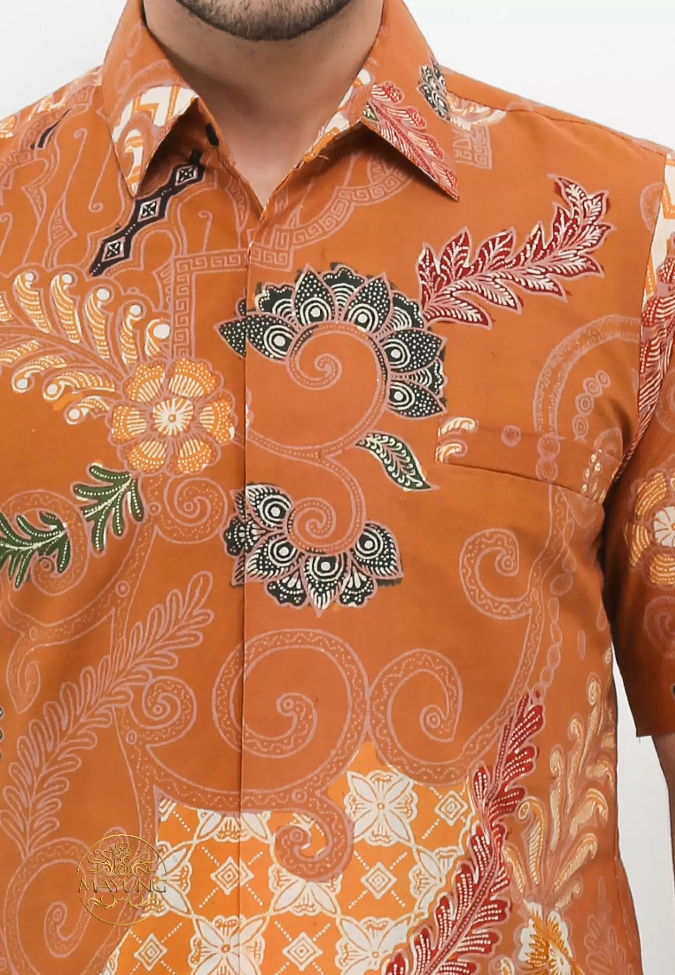 Darmawira Kemeja Batik Byur Pria Premium Slimfit Modern Lengan Pendek