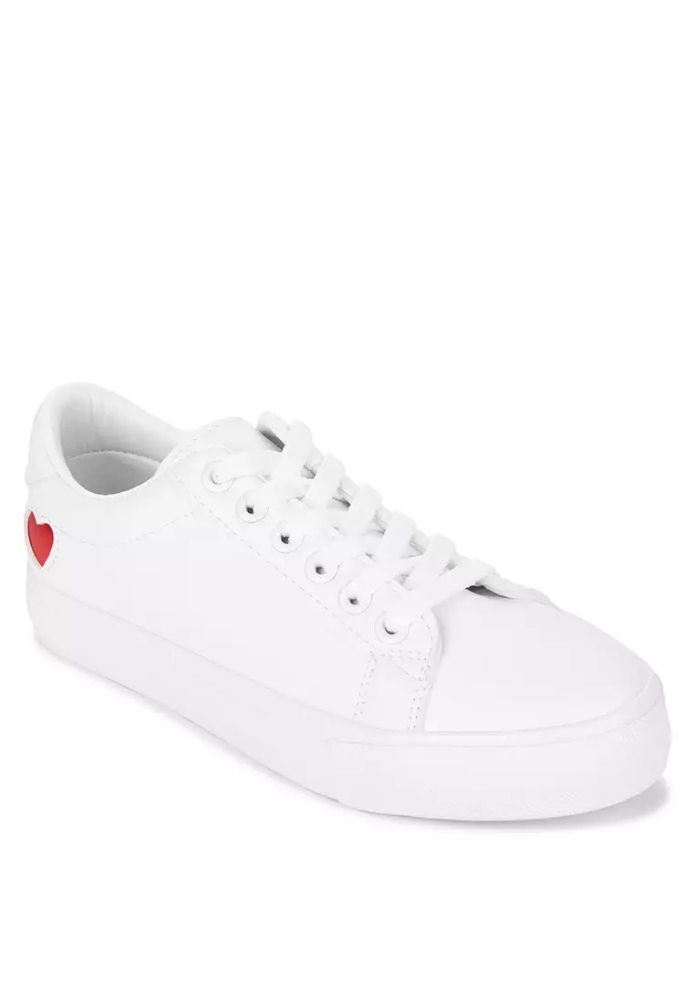 Discount on Appetite Shoes  shoes - SKU: Red Heart Lace Up Sneakers