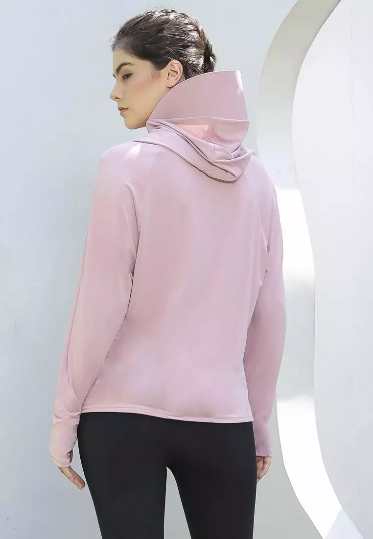 Fitwear - Jaket Olahraga Wanita DRYFIT OVERSIZE ELIZABETH UV FRONT POCKET - DUSTY PINK