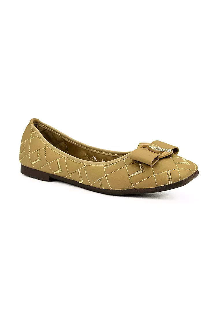 Women's Ballet Flats Shoes Lw 26002 Taupe C44
