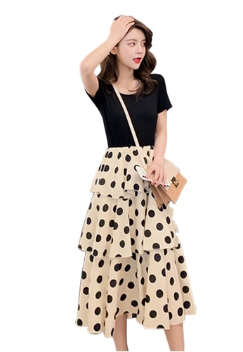 Buy Sunnydaysweety Recommended New Retro Fake Two Piece Dress