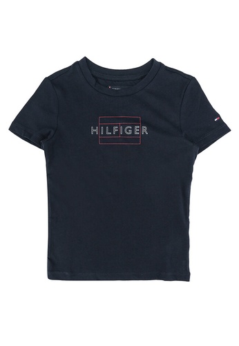 Tommy Hilfiger red Bold Tommy Graphic Tee F11BEKAAD8817EGS_1