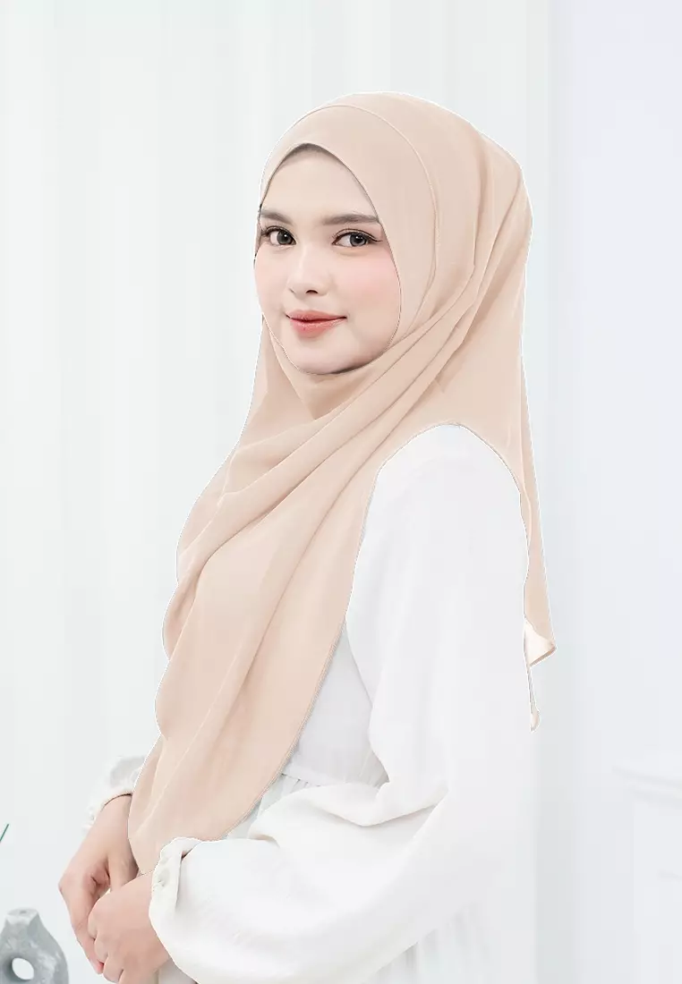 HIJAB INSTAN ZHAZA - PEACH CREAM