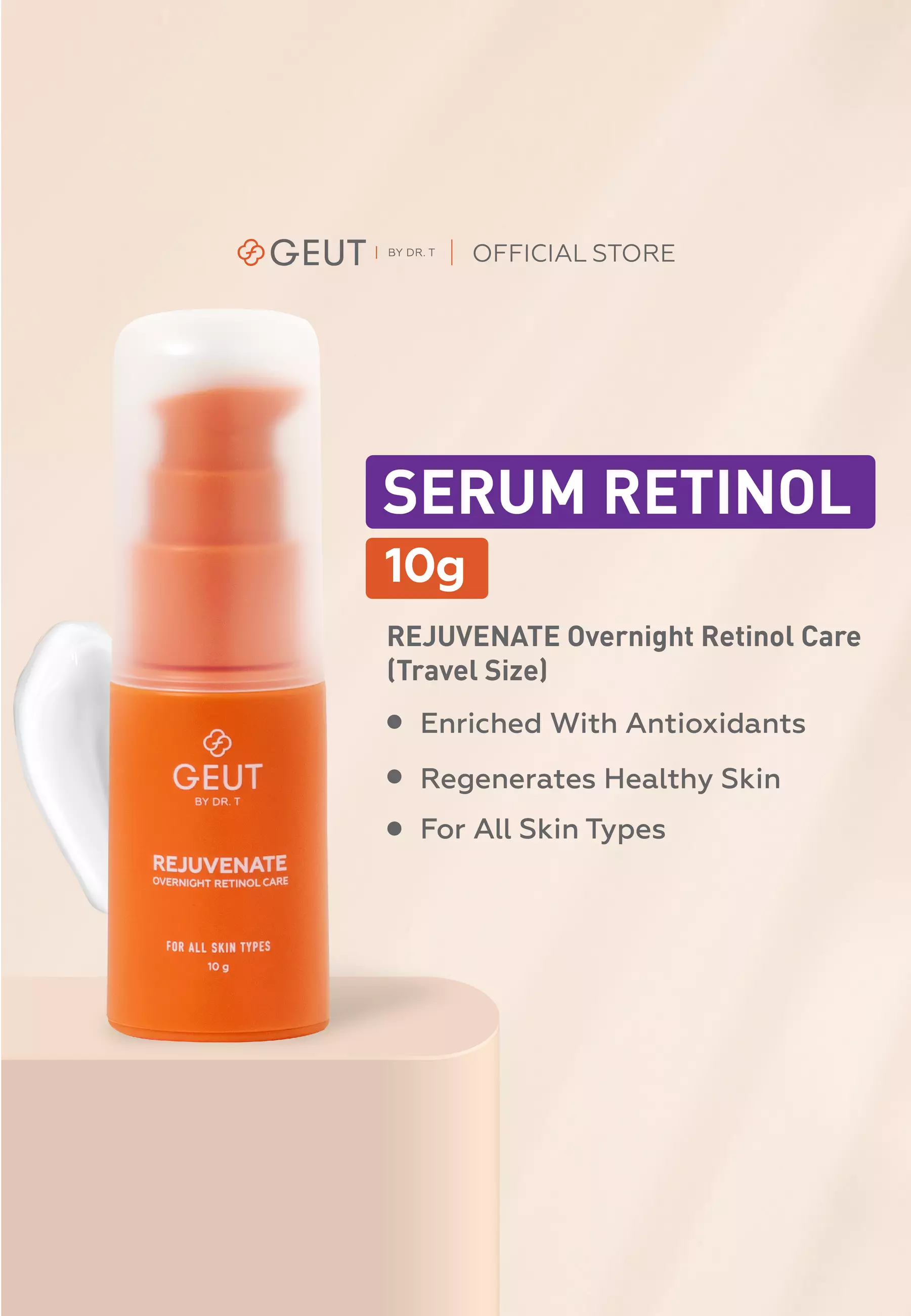 GEUT REJUVENATE Overnight Retinol Care 10gr
