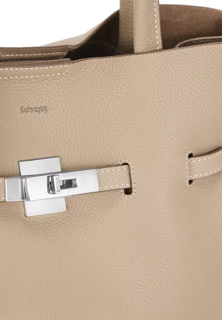 SAOIRSE Soft Structural Belt Tote Bag - Toffee