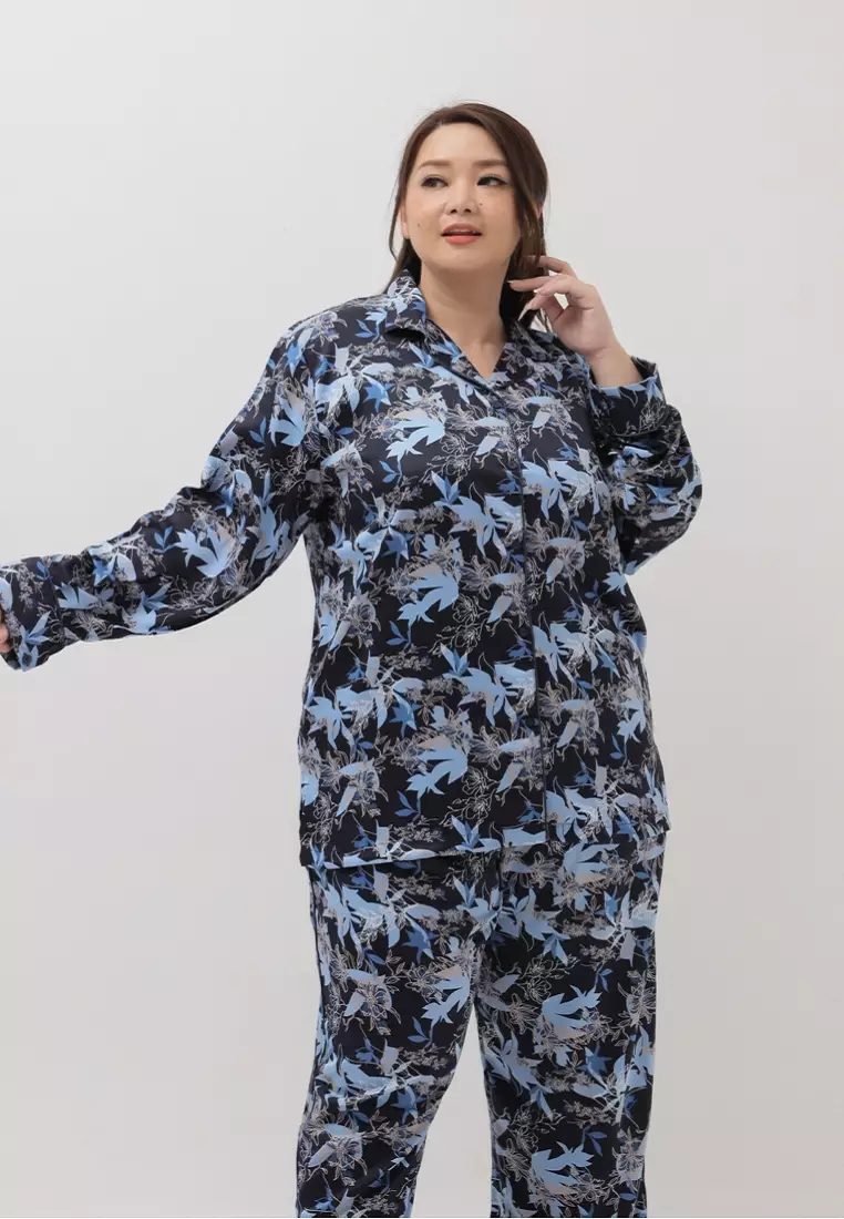 Plus Size Homewear Set Reya Navy