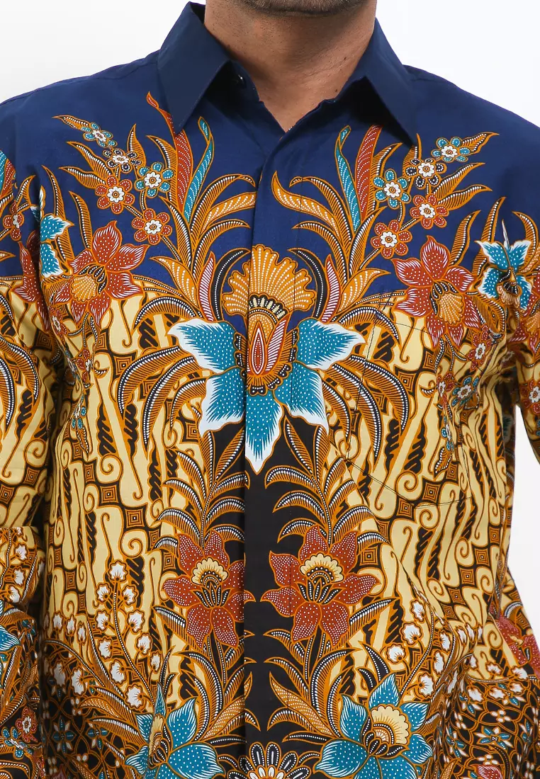 Irvin Shirt Batik Pria Katun Lengan Panjang