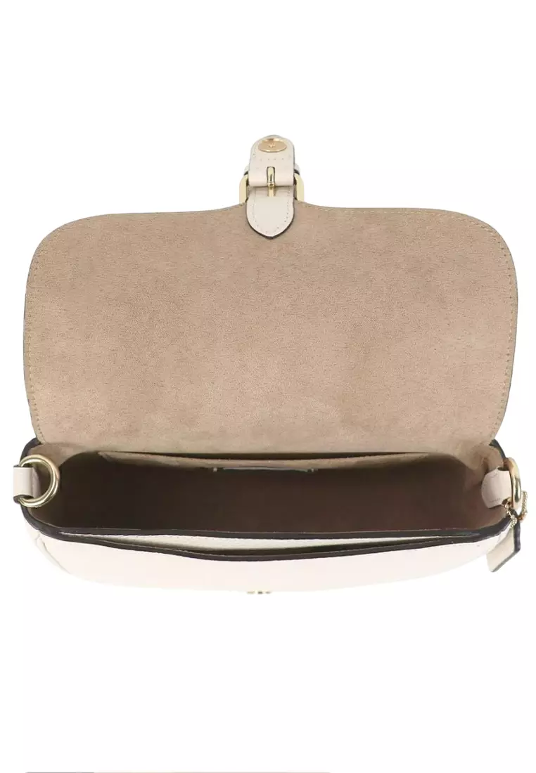 Amelia Saddle Bag - White
